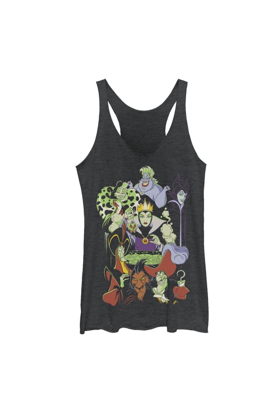 Women's Disney Villains Group Shot Racerback Tank Top