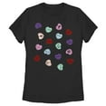 thumbnail image 1 of Women's Disney Villains Valentine's Day Candy Hearts  Graphic Tee Black X Large, 1 of 4