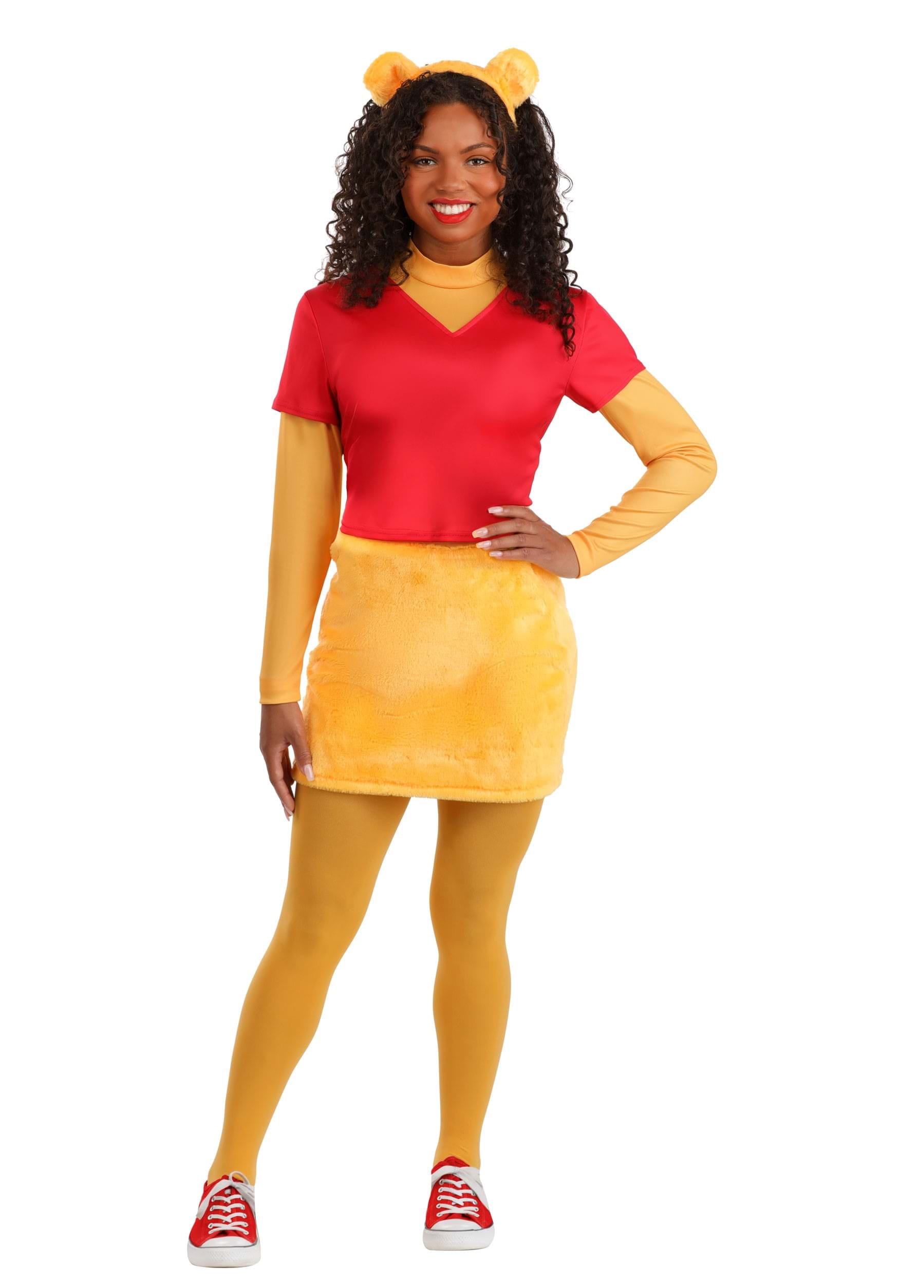 Women's Disney Winnie the Pooh Costume Dress | Disney Costumes | Adult | Womens | L | Orange/Red | FUN Costumes Women's Disney Winnie the Pooh Costume Dress | Disney Costumes | Adult | Womens | L | Orange/Red | FUN Costumes
