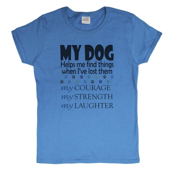 Women's Dog Lovers My Dog Helps Me Find Things I've Lost T-Shirt