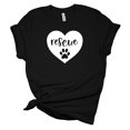 thumbnail image 1 of Women's Dog Rescue Heart T-Shirt, 1 of 7