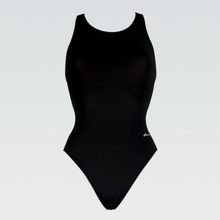 Women's Dolfin Ocean Performance Back Solid One-Piece Swimsuit Color: Black Size: 28 COMP