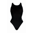 thumbnail image 1 of Women's Dolfin Ocean Performance Back Solid One-Piece Swimsuit Color: Black Size: 38 COMP, 1 of 3