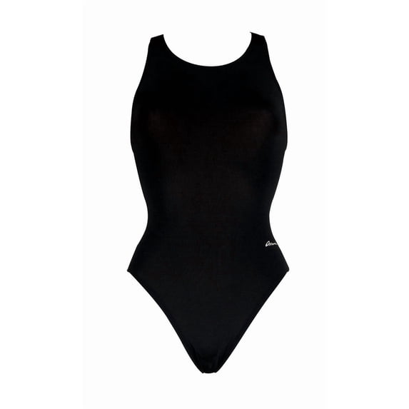 Women's Dolfin Ocean Performance Back Solid One-Piece Swimsuit Color: Black Size: 38 COMP