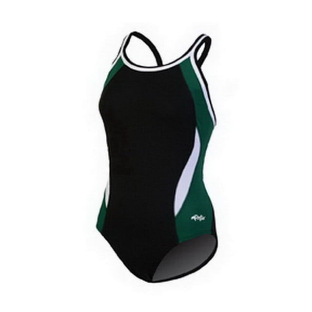 Women's Dolfin Team Colorblock DBX Back Competitive One-Piece Swimsuit ...