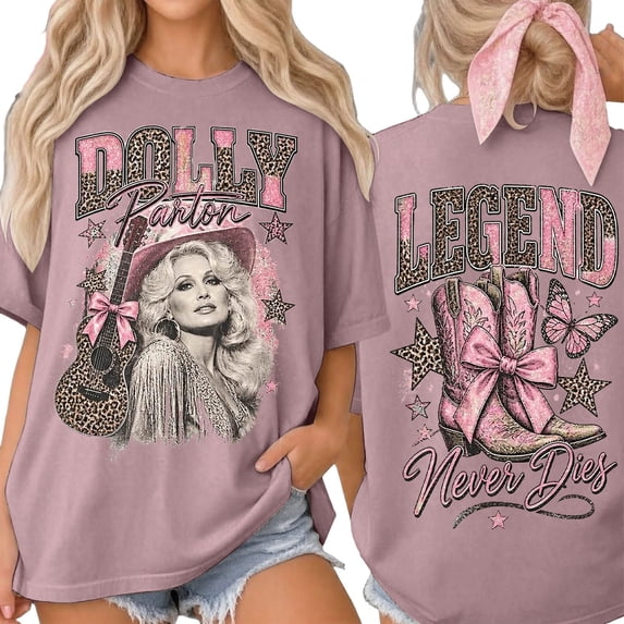 Women's Dolly Shirts Parton Memorial T-Shirt, Vintage Country Music Legend T-Shirt, Oversized T Shirts Short Sleeve Top Loose Fit Tshirts,XXXXXL