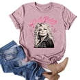 thumbnail image 1 of Women's Dolly Shirts Vintage Country Music Dolly Printed Tee, Unisex Crewneck Short Sleeve Loose Fit Retro Graphic Casual T‑Shirt Tops for Women, 1 of 5