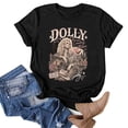 thumbnail image 1 of Women's Dolly Shirts Vintage Dolly Country Music Legend Graphic Tee, Unisex Crewneck Short Sleeve Loose Fit Casual Retro T‑Shirt Tops for Women, 1 of 5