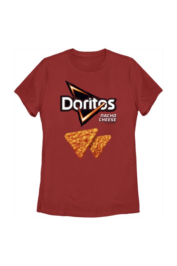 Women's Doritos Nacho Cheese Logo Graphic Tee Red Medium