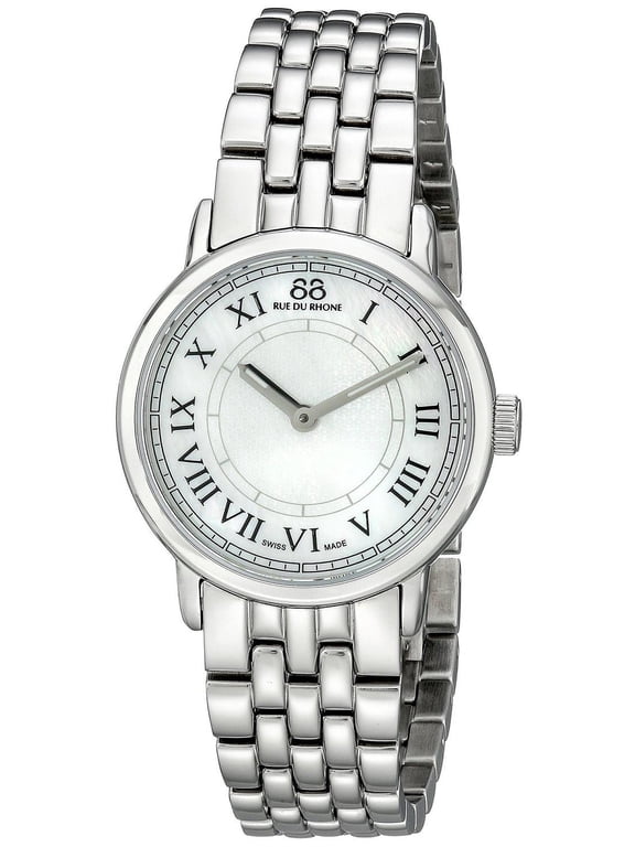 Women's Double 8 Origin 29mm Steel Bracelet Case Quartz Analog Watch 87WA120007
