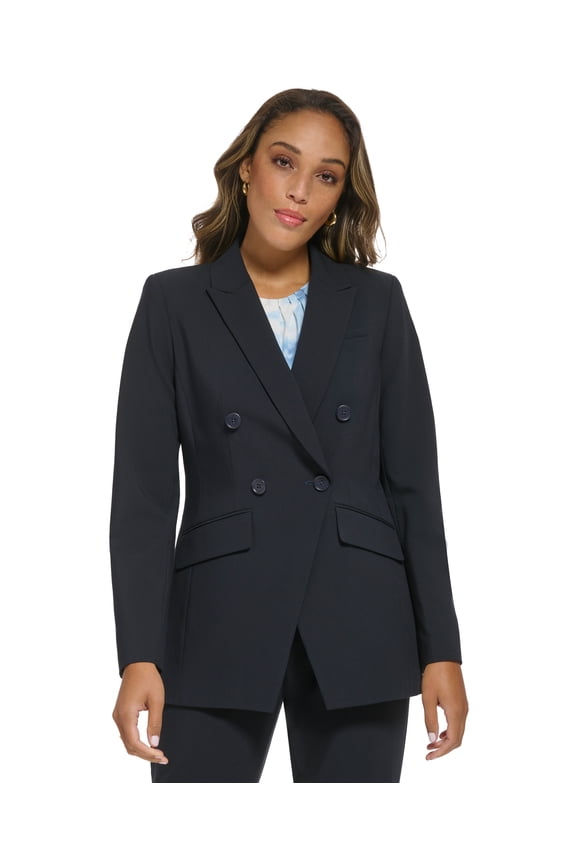 Women's Double-Breasted Blazer Navy 10