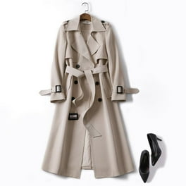 F.O.G. Women's Belted Double Breasted Trench Coat - Walmart.com