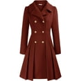 thumbnail image 1 of Women's Double-Breasted Pea Coat - Lapel Collar, A-Line Cut, with Pockets & Lining, 1 of 6