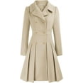 thumbnail image 1 of Women's Double-Breasted Pea Coat - Lapel Collar, A-Line Cut, with Pockets & Lining, 1 of 6