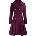 thumbnail image 1 of Women's Double-Breasted Pea Coat - Lapel Collar, A-Line Cut, with Pockets & Lining, 1 of 6
