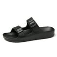 thumbnail image 1 of Women's Double Buckle Sandals Adjustable Slide EVA Rubber Strap Waterproof, 1 of 5
