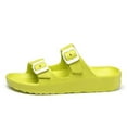 thumbnail image 1 of Women's Double Buckle Sandals Adjustable Slide EVA Rubber Strap Waterproof, 1 of 5