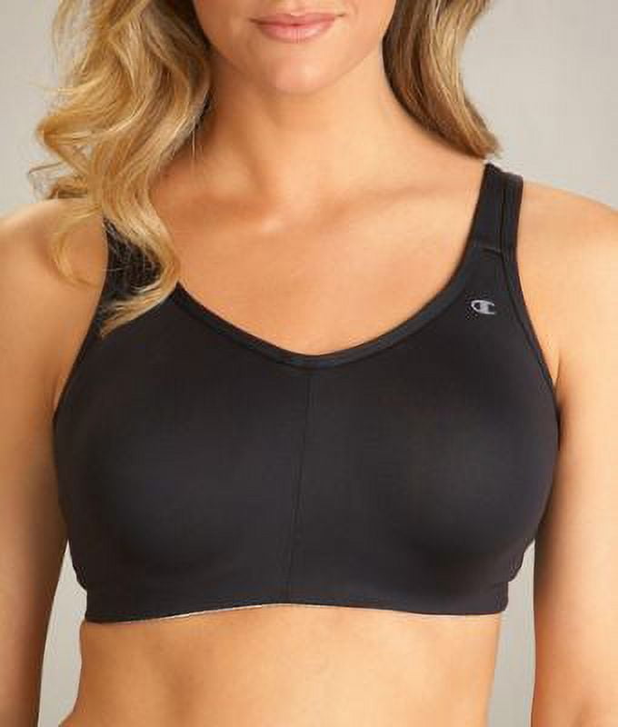 Women's Double Dry Distance? Underwire Sports Bra, Black - 36/38D/DD