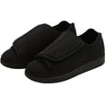 thumbnail image 1 of Women’s Double-Extra Wide Easy Closure Slipper for Seniors, 6, Black, 1 of 2