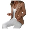 thumbnail image 1 of Women's Double Fashion Button Jacket winter coats for women, 1 of 5