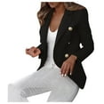 thumbnail image 1 of Women's Double Fashion Button Jacket winter coats for women, 1 of 5