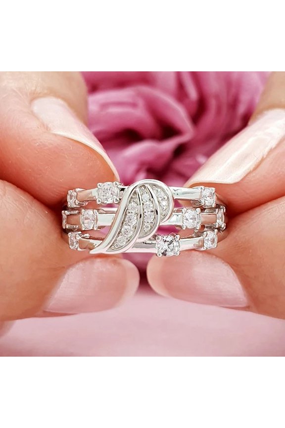 Women's Double-Layer Creative Love Two-in-One Ring