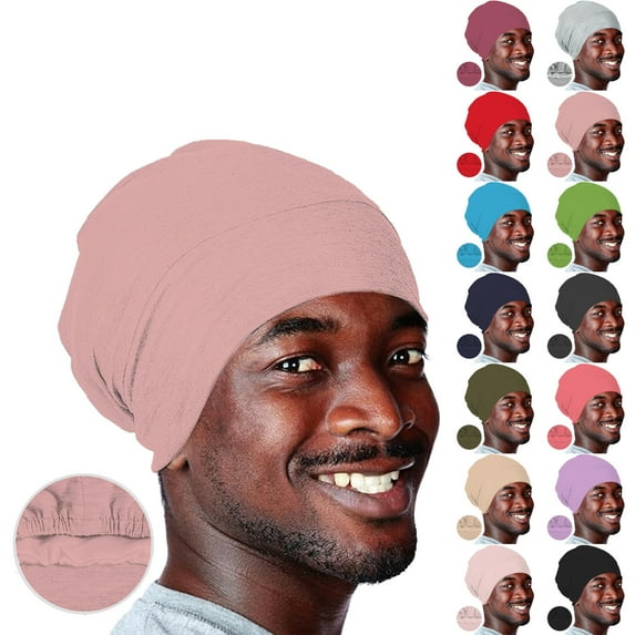 Women's Double Layer Sleeping Cap Elastic Wrap Head Bonnet Comfort Design