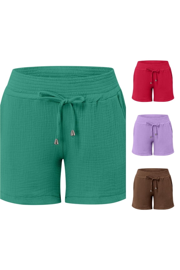 Women's Double Layered Pleats Maternity Shorts Underbelly Elastic Waist Shorts with Women's Shorts Dressy Midi Shorts for Women Short Summer Dresses for Women Casual Anime Shorts for Women