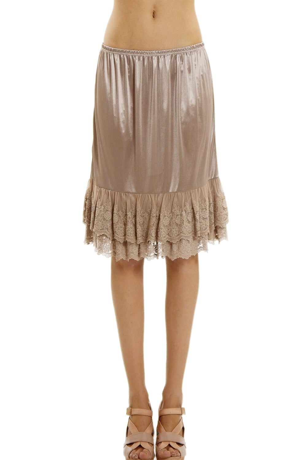 Pink metallic clearance skirt extender modest