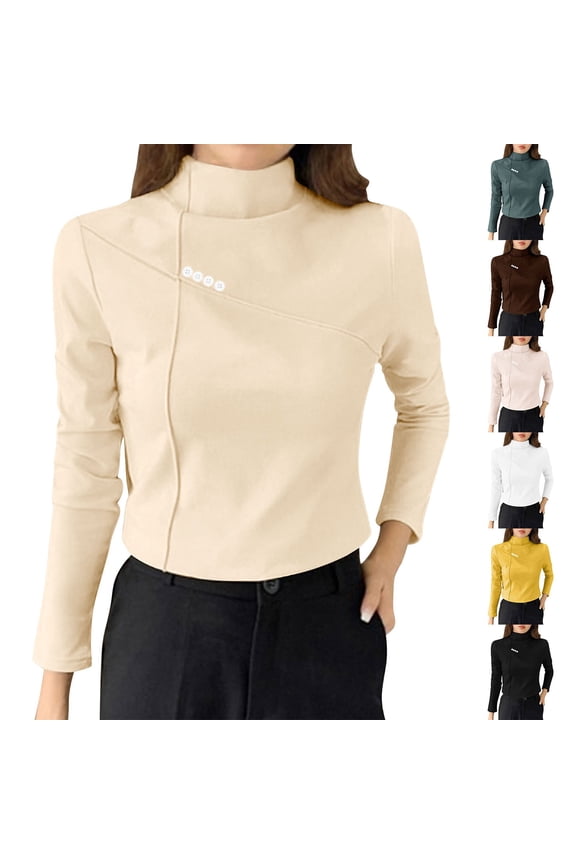 Women's Double-Sided Fleece Thermal Long Sleeve Base Layer Top Shirt Warm Soft Moisture Wicking Winter Workout Hiking Cold Weather | CSEONE,Pink L