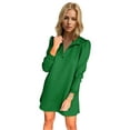thumbnail image 1 of Women's Double Take Textured Quarter Zip Long Sleeve Dress 95% Polyester 5% Spandex Fabric for a chic weekend look, 1 of 20