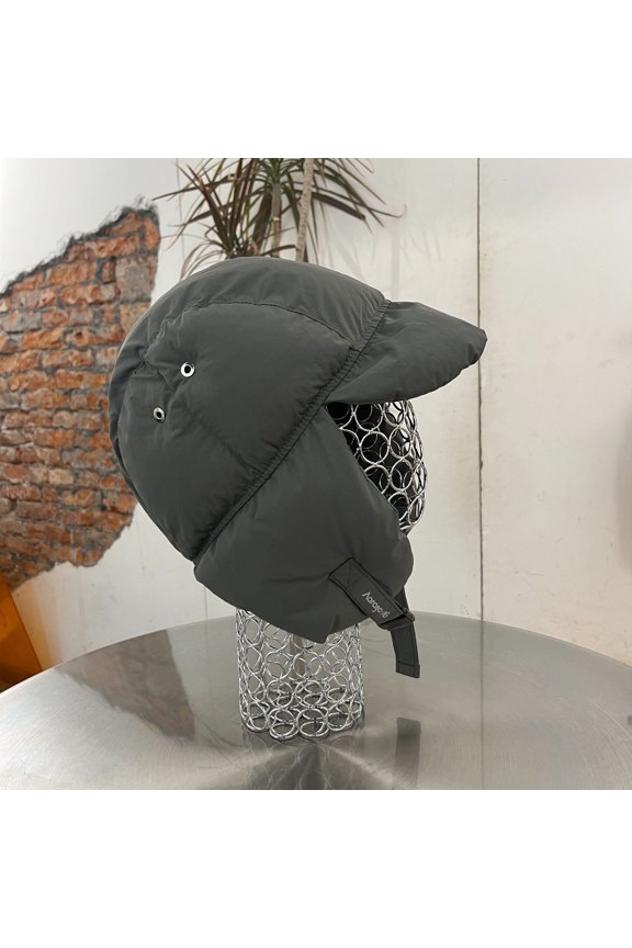 Women's Down Cotton Hat with Ear Flaps Winter Windproof Warm Aviator Cap Outdoor Ski Hat Hunting Cycling Hat