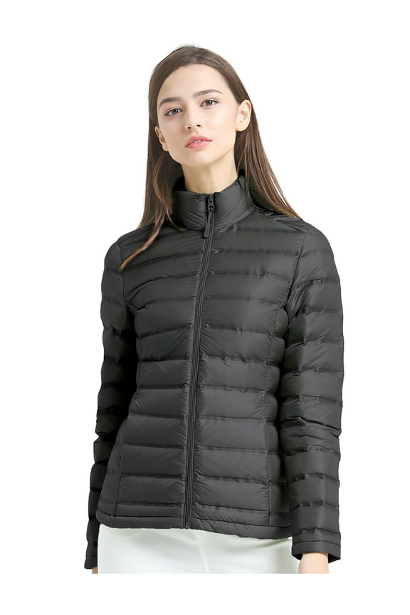 Women's Down Jacket Packable Ultralight Slim Fit Outwear Quilted Winter Wram Ladies Puffer Coat