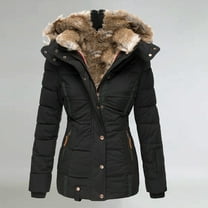 Women's Down Jackets Females Down Coats Winter Lapel Button Long Trench Coat Warm Thick Hooded Outwear High Quality