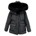 thumbnail image 1 of Women's Down Jackets Padded New Big Collar Down Winter Jacket Women Thick Warm Female Outerwear winter coats for women, 1 of 3