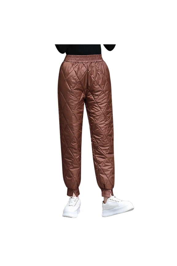 Women's Down Pant Winter Straight Leg Loose Pants Leisure Comfortable Trousers