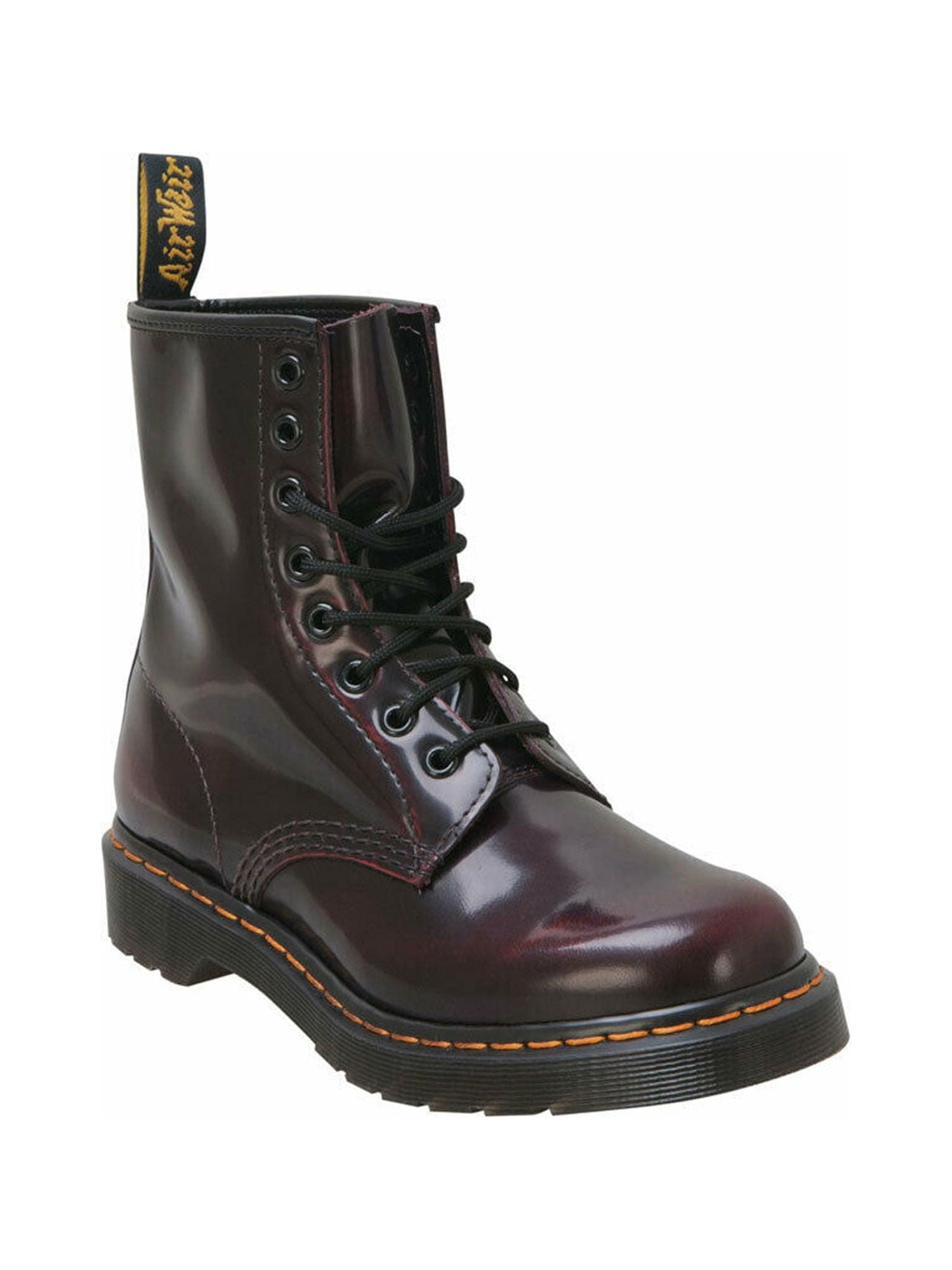dr. martens women's 1460 8-eye cherry red high-top leather boot