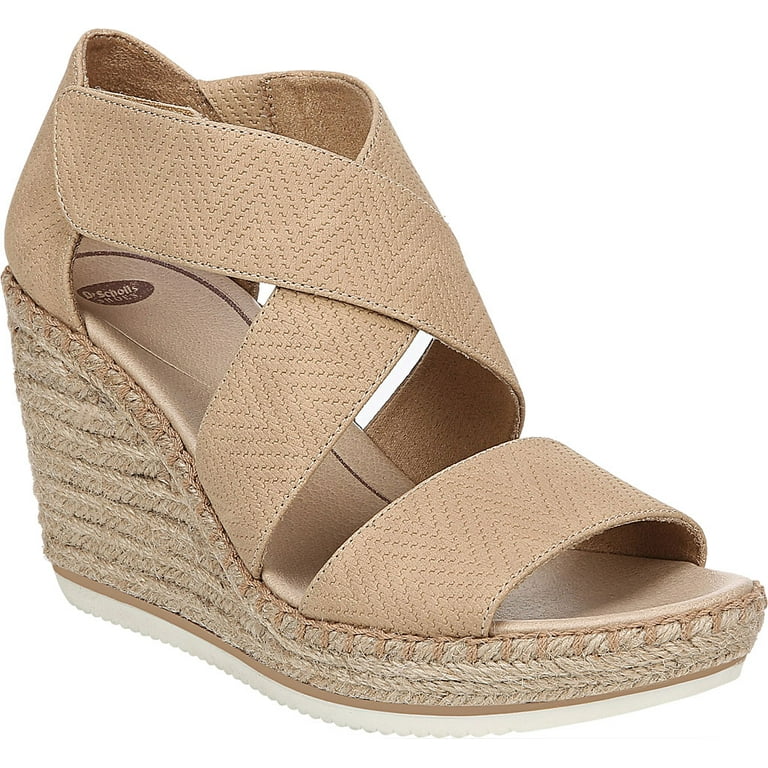Women's Scholl's Open Toe Vacay Wedge Strappy Sandal, Nude