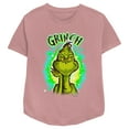 thumbnail image 1 of Women's Dr. Seuss Airbrush Grinch  Graphic T-Shirt, 1 of 3