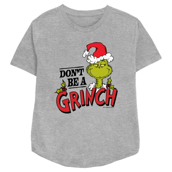 Women's Dr. Seuss Christmas Don't Be a Grinch  Graphic T-Shirt