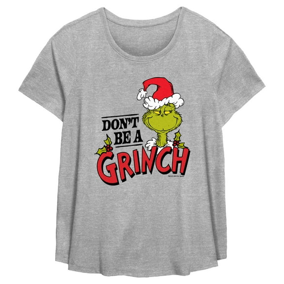 Women's Dr. Seuss Christmas Don't Be a Grinch  Graphic T-Shirt