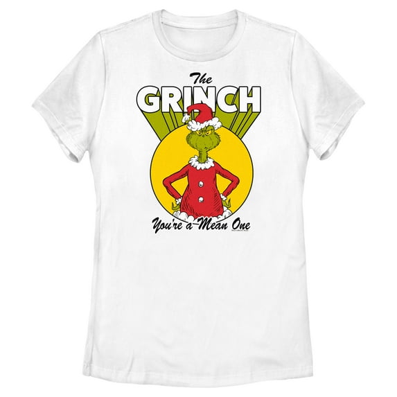 Women's Dr. Seuss Christmas Grinch You're a Mean One Graphic T-Shirt
