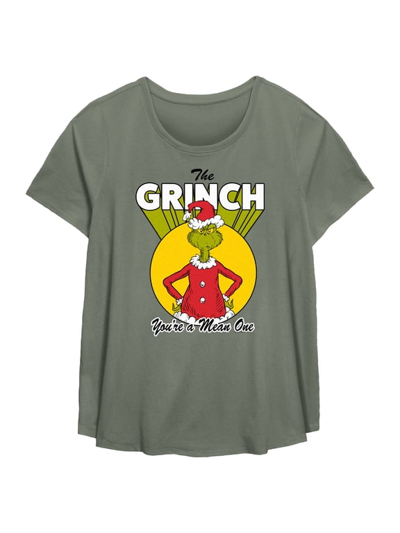 Women's Dr. Seuss Christmas Grinch You're a Mean One Graphic T-Shirt