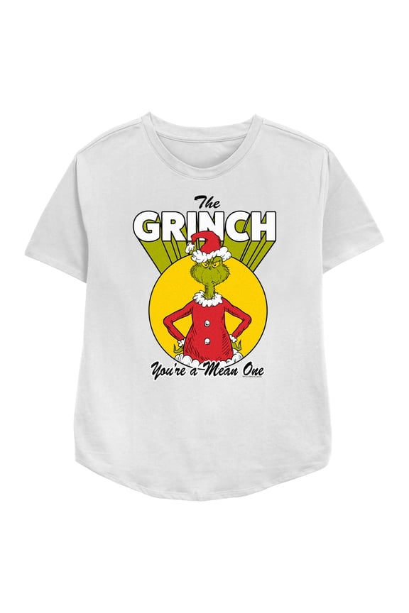 Women's Dr. Seuss Christmas Grinch You're a Mean One Graphic T-Shirt