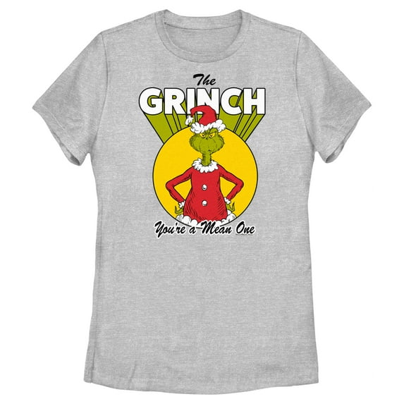 Women's Dr. Seuss Christmas Grinch You're a Mean One Graphic T-Shirt