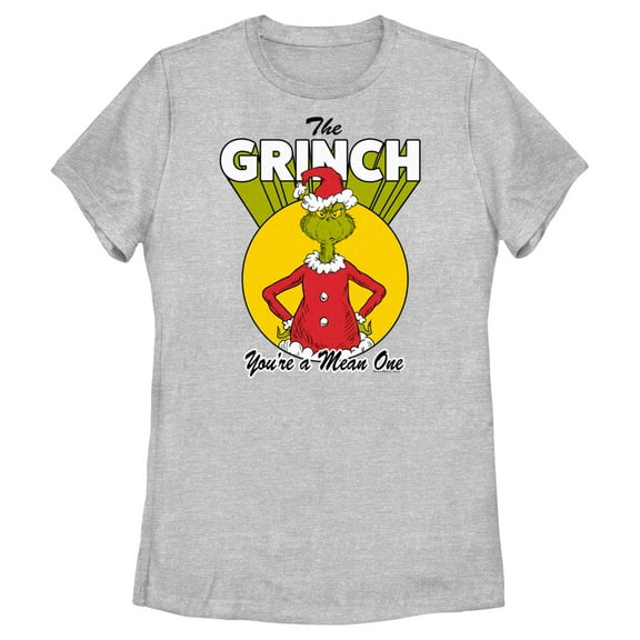 Women's Dr. Seuss Christmas Grinch You're a Mean One Graphic T-Shirt