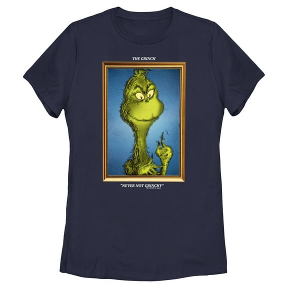 Women's Dr. Seuss Framed Grinch Painting Graphic T-Shirt