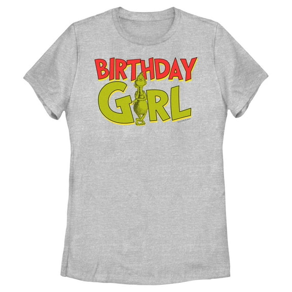 Women's Dr. Seuss Grinch Birthday Girl Graphic T-Shirt