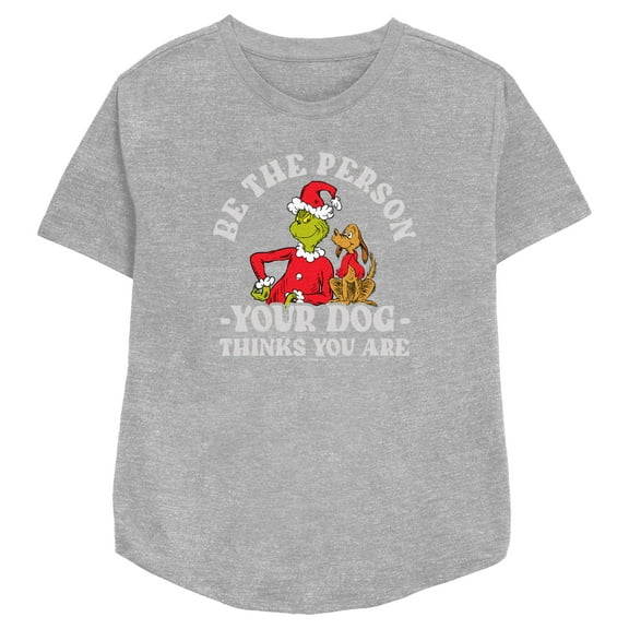 Women's Dr. Seuss Grinch Christmas Be the Person Graphic T-Shirt