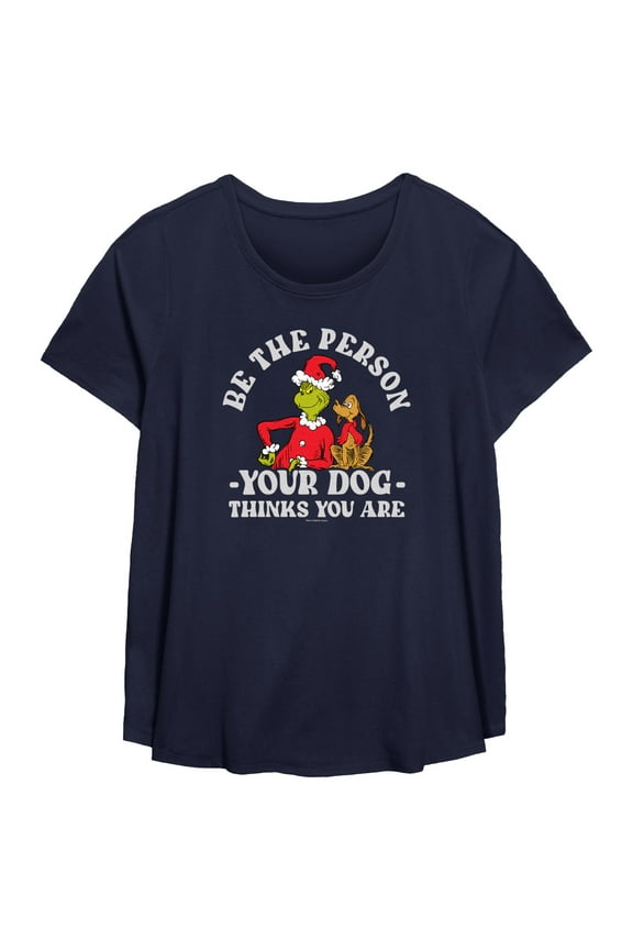 Women's Dr. Seuss Grinch Christmas Be the Person Graphic T-Shirt